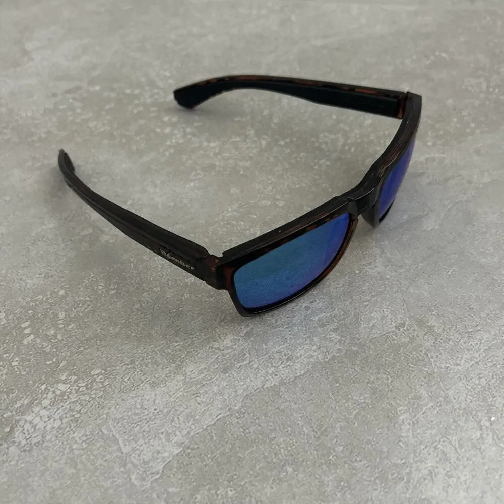 Bomber Smart-Bomb Sunglasses Ice Blue Mirror Polarized Lens Used unisex